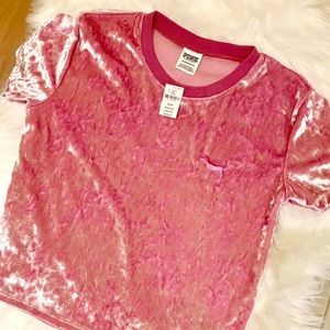 Pink Victoria’s secret crop top